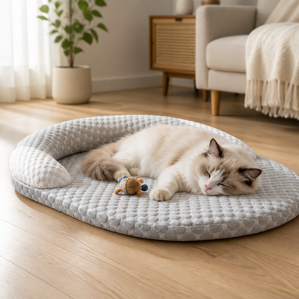 DogBedHouse Cooling Breathable Raised-Neck Dog Bed (Washable)