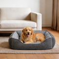 DogBedHouse Flannel & Machine Washable Non-Slip Dog Bed