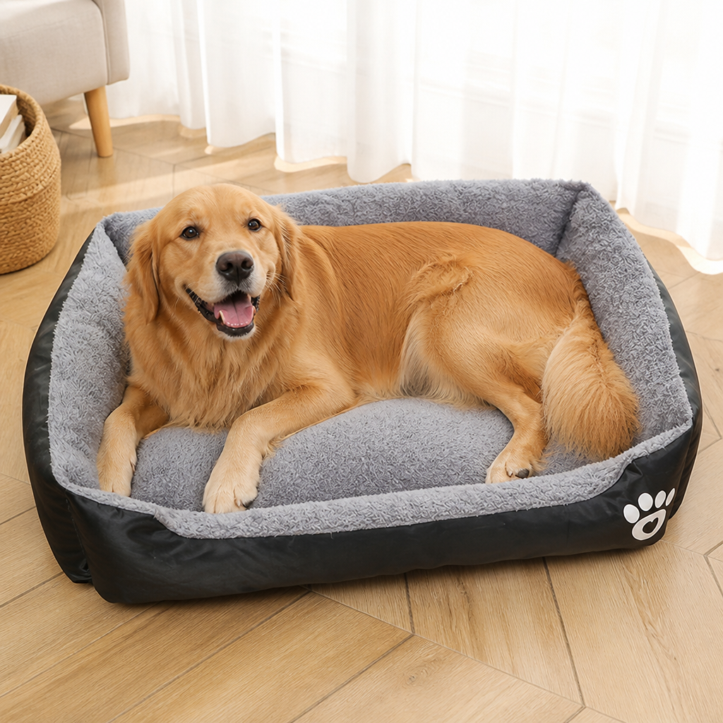 DogBedHouse Cozy Plush & Washable Dog Bed