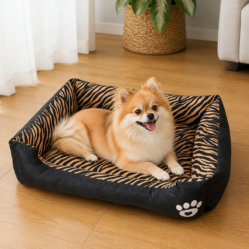 DogBedHouse Cozy Plush & Washable Dog Bed