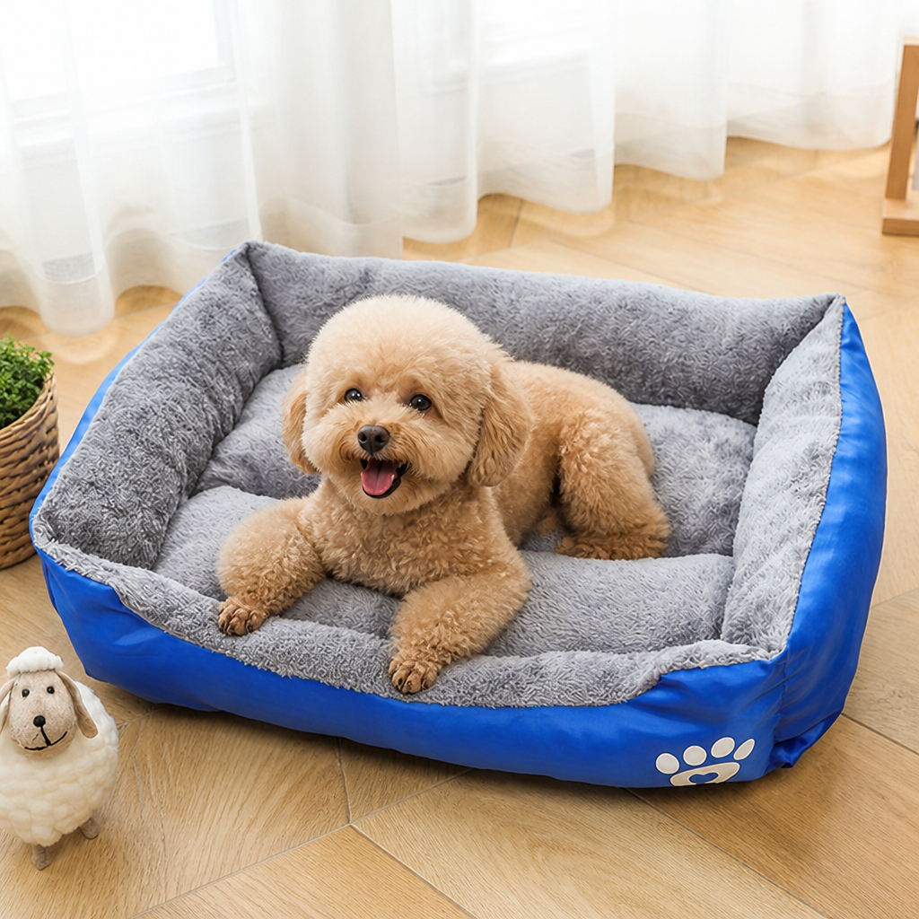 DogBedHouse Cozy Plush & Washable Dog Bed