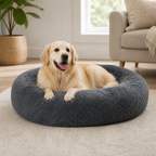 DogBedHouse Calming Plush Donut Dog Bed
