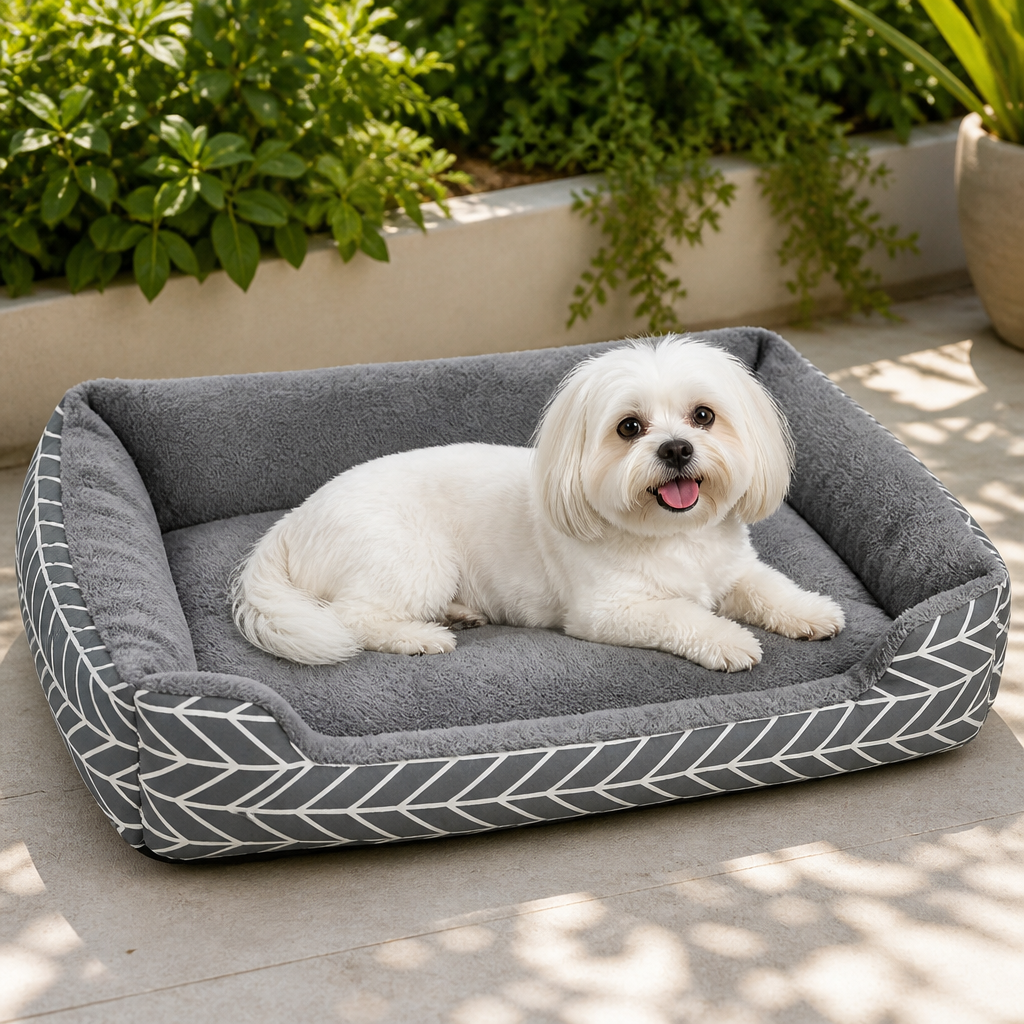 DogBedHouse Plush Polyester Winter Warm Dog Bed (Multiple Sizes)