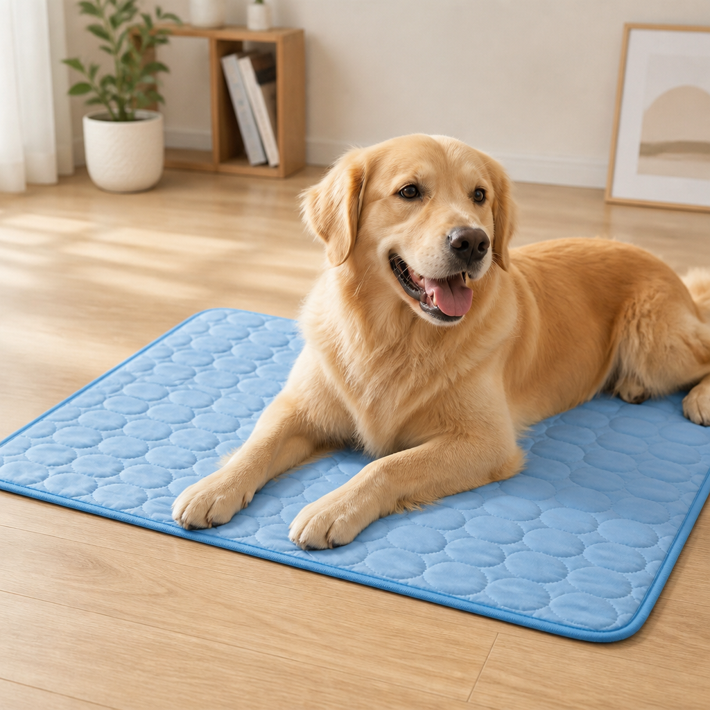 DogBedHouse Breathable Polyester Cooling Mat (Washable Cover)
