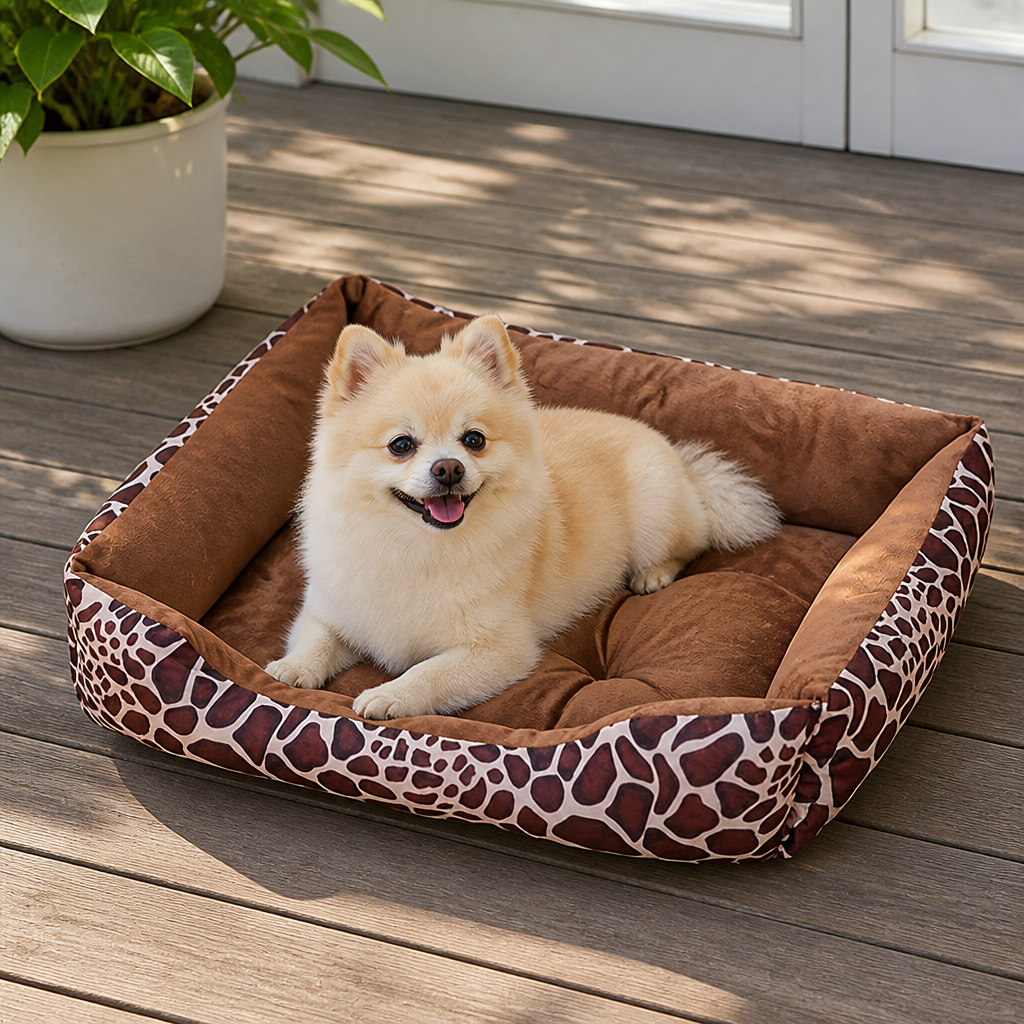DogBedHouse Plush Polyester Dog Bed (Multiple Sizes)