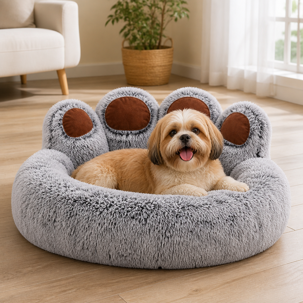 DogBedHouse Warm Plush & Thickened Polyester Pet Bed