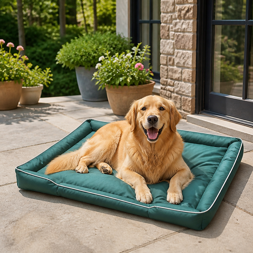 DogBedHouse Chew-Resistant 600D Oxford Dog Bed