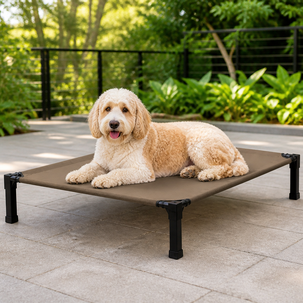 DogBedHouse Elevated Washable Breathable Mesh Dog Bed
