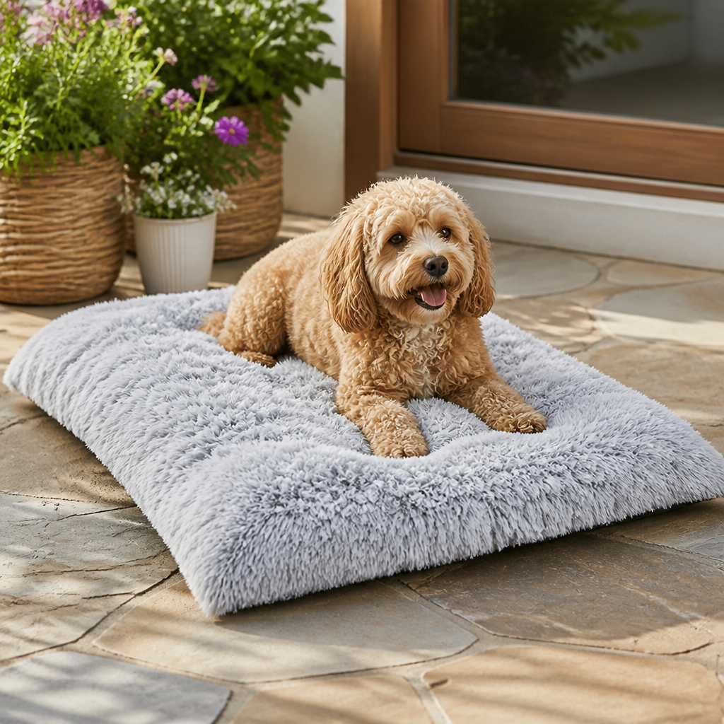 DogBedHouse Gradient Plush Fleece Dog Bed