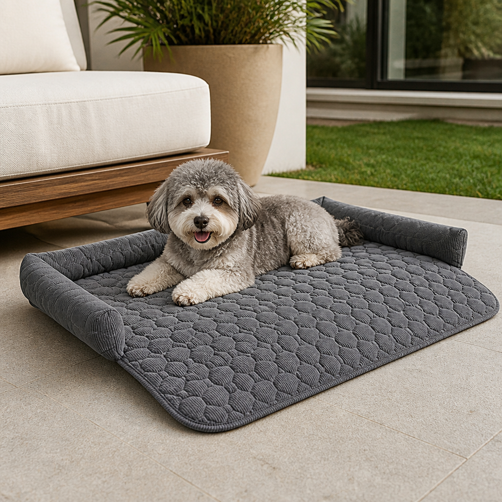 DogBedHouse Non-Slip & Scratch-Resistant Plush Pet Mat