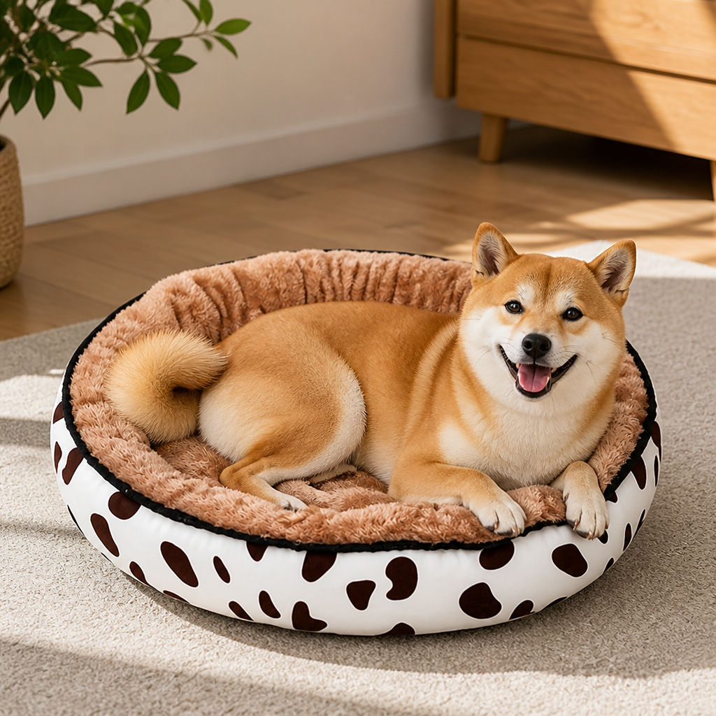 DogBedHouse Cozy Plush Polyester & Detachable Cover Pet Bed