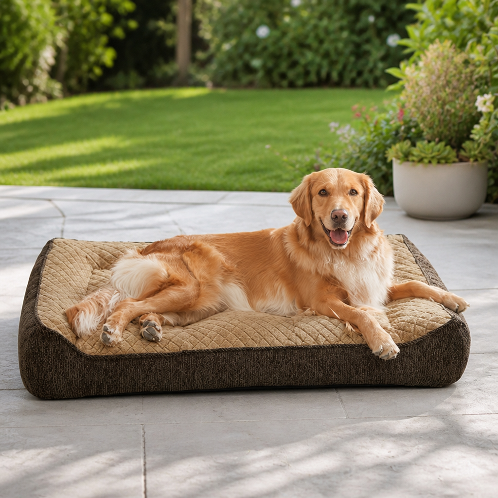 DogBedHouse Orthopedic Memory Foam Dog Bed (Machine-Washable Cover)