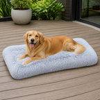 DogBedHouse Plush Lined Polyester Fill Dog Bed (Removable Cover)