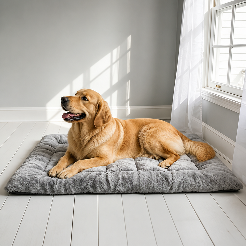 DogBedHouse Plush Polyester & Insulated Fill Dog Bed