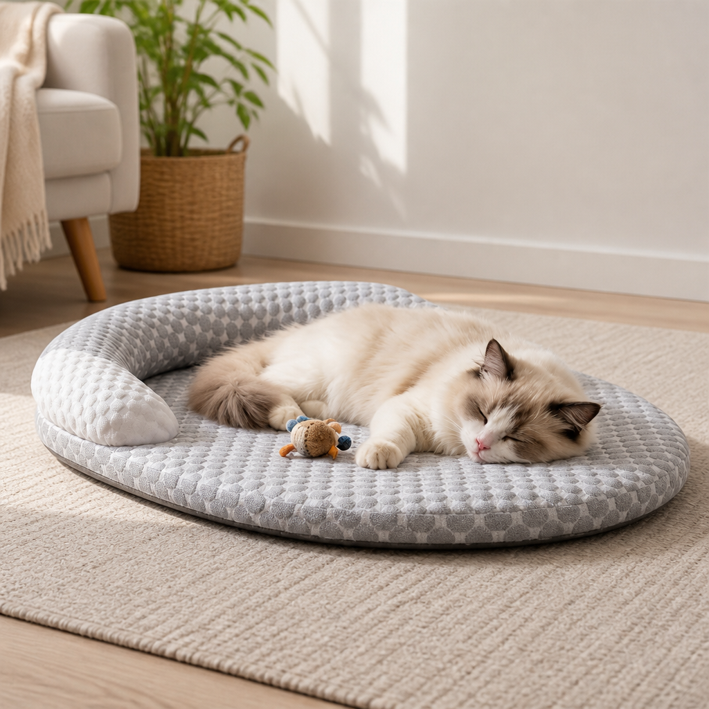 DogBedHouse Cooling Breathable Raised-Neck Dog Bed (Washable)