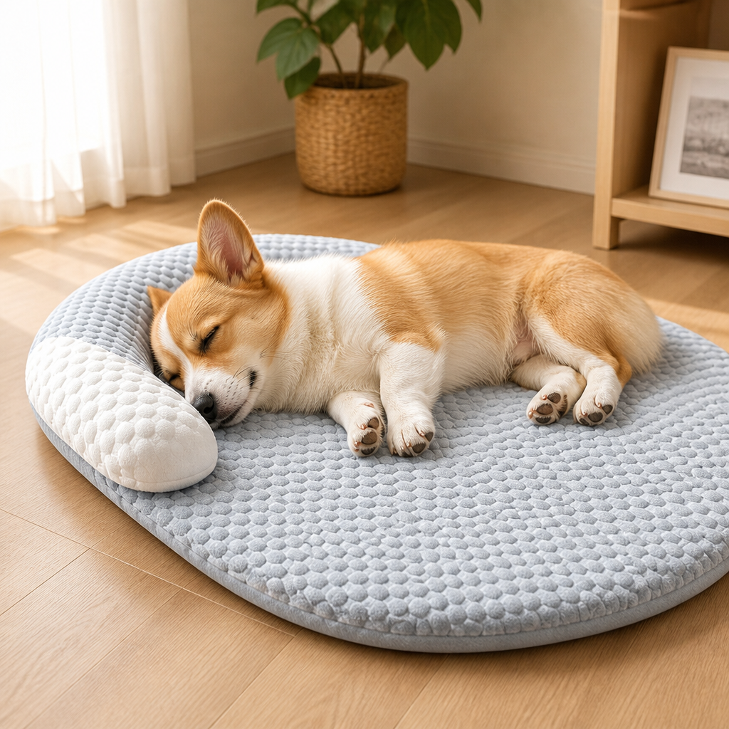 DogBedHouse Cooling Breathable Raised-Neck Dog Bed (Washable)