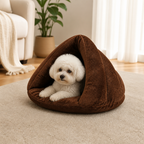 DogBedHouse Cozy Triangular Nook & Soft Polyester Pet Bed