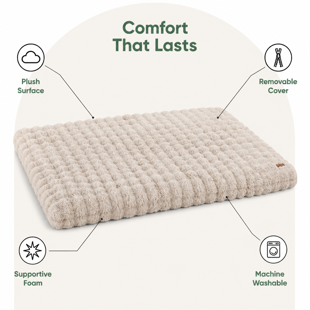 DogBedHouse Thick Polyurethane Foam & Removable Cover Dog Bed