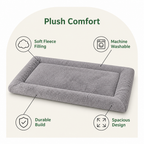 DogBedHouse Fleece-Filled & Washable Dog Bed (Large)