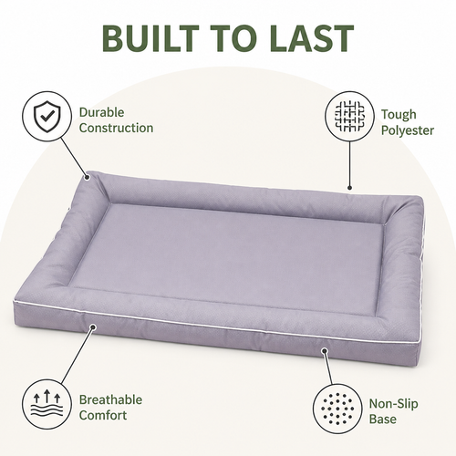DogBedHouse All-Season Polyester & Non-Slip Dog Bed