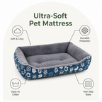 DogBedHouse Ultra-Soft & Easy-Clean Polyester Pet Mattress