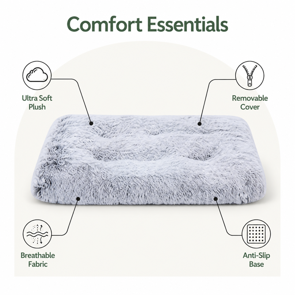 DogBedHouse Cozy Plush & Detachable Cover Dog Bed