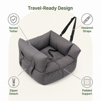 DogBedHouse Breathable Polyester Travel Carrier (Safety Hook & Car Seat Fit)