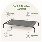 DogBedHouse Elevated Cooling & Chew-Resistant Dog Bed