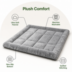 DogBedHouse Plush Flannel & Non-Slip Dog Mat (Machine Washable)