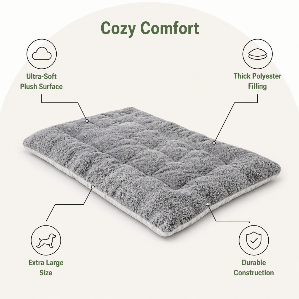 DogBedHouse Extra-Large Ultra-Soft Polyester Dog Bed