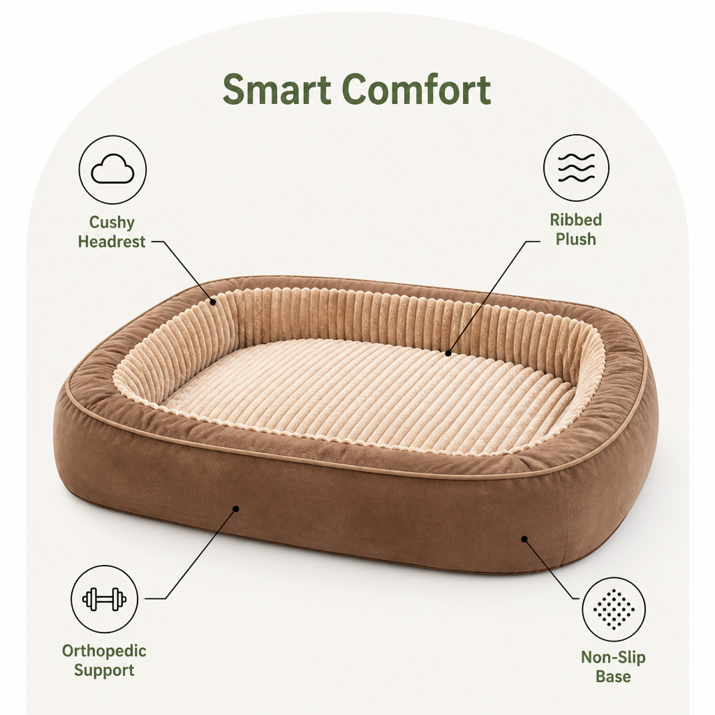 DogBedHouse Orthopedic Extra-Large Non-Slip Dog Bed