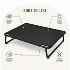 DogBedHouse Elevated Iron Frame & Breathable Dog Bed (No Filler)
