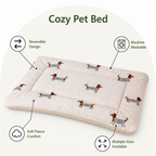 DogBedHouse Double-Sided Fleece & Machine Washable Dog Bed