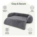 DogBedHouse All-Season Fluffy Washable Sofa Bed (Non-Slip Bottom)