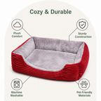 DogBedHouse Cozy All-Season Corduroy Dog Bed (Multiple Sizes)