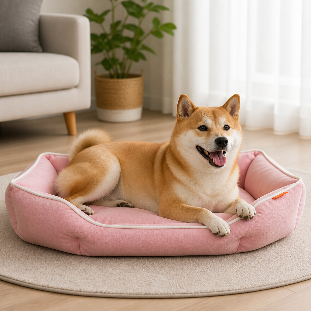 DogBedHouse All-Season Plush Donut Pet Bed