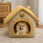 DogBedHouse Foldable & Washable Cozy Cave Pet Bed
