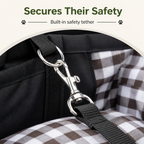 DogBedHouse Safety Belt & Anti-Collapse Dog Booster Seat