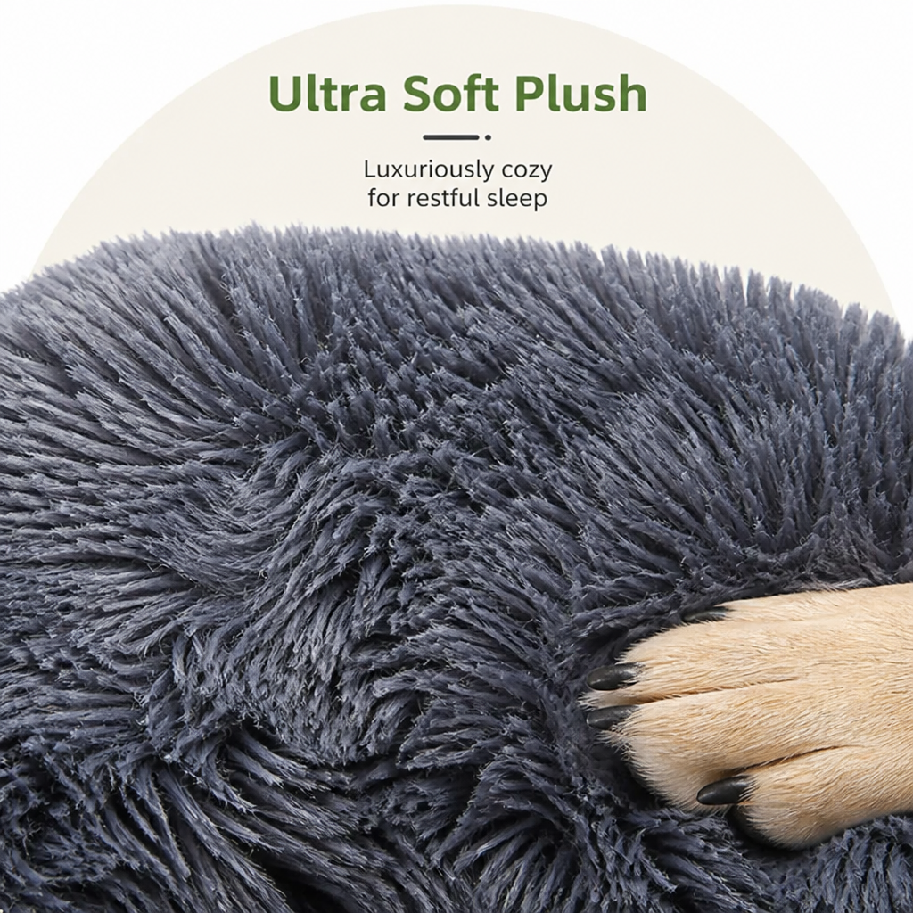DogBedHouse All-Season Fluffy Washable Sofa Bed (Non-Slip Bottom)