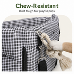 DogBedHouse Padded Polyester & Chew-Resistant Dog Car Seat (Adjustable Straps)