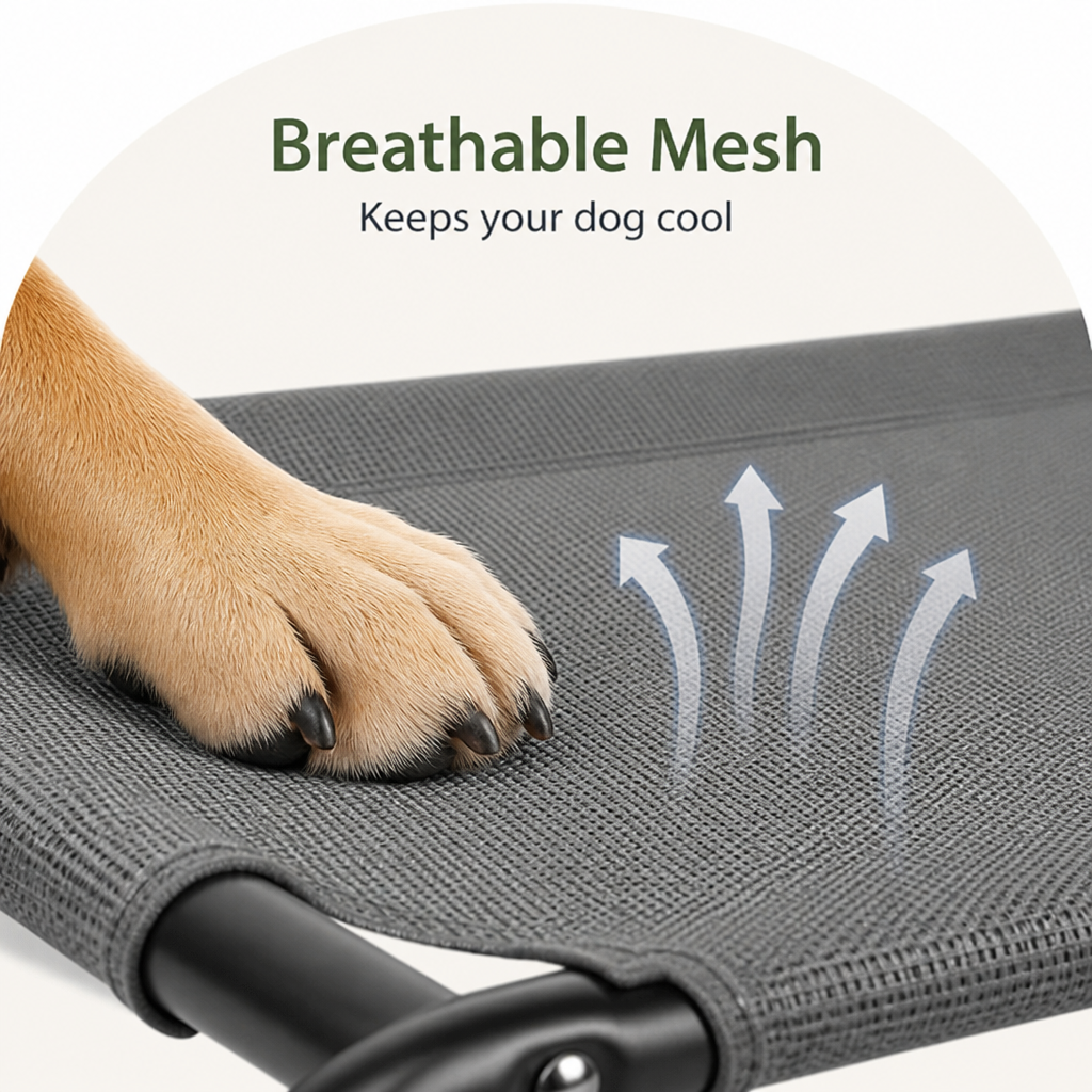 DogBedHouse Cooling Breathable Mesh Elevated Dog Bed