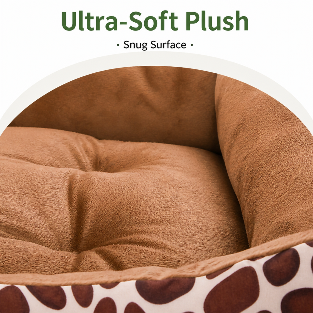 DogBedHouse Plush Polyester Dog Bed (Multiple Sizes)