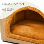 DogBedHouse Foldable & Washable Cozy Cave Pet Bed