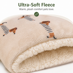 DogBedHouse Double-Sided Fleece & Machine Washable Dog Bed