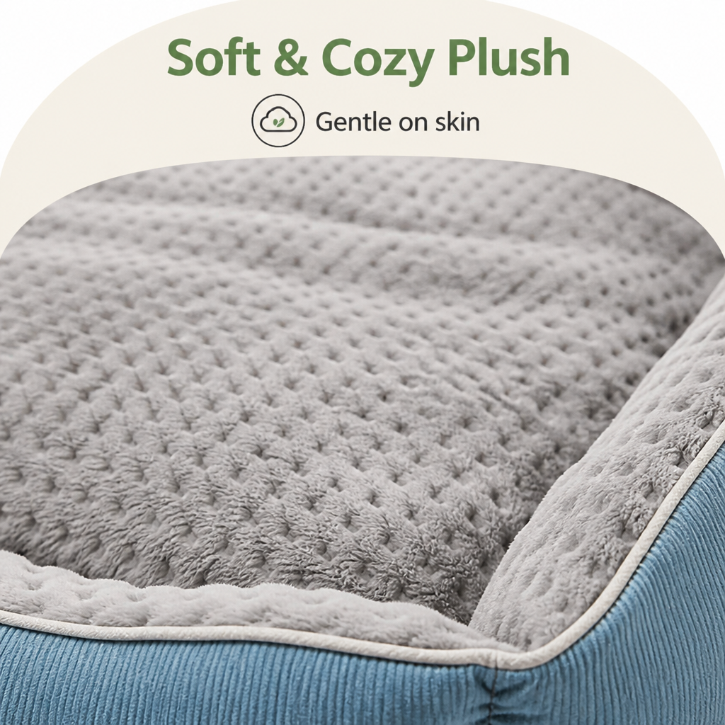DogBedHouse Plush High-Back & Thick Padding Pet Sofa Bed