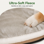 DogBedHouse 2-In-1 Detachable Plush Fleece Pet House Bed