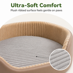 DogBedHouse Orthopedic High-Density Sponge Dog Bed (Removable Washable Cover)