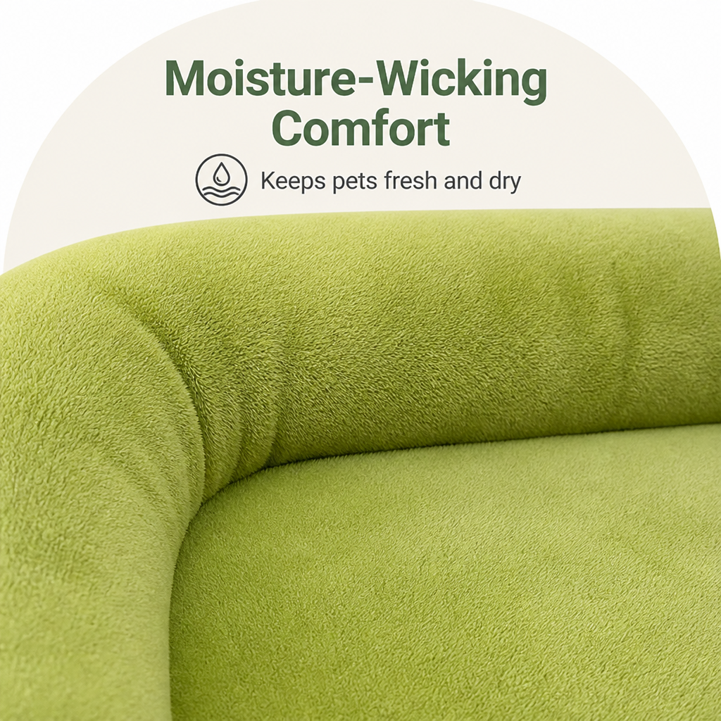 DogBedHouse All-Season Moisture-Wicking Polyester Dog Bed