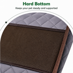 DogBedHouse Large Hard-Bottom & Non-Slip Dog Car Seat (Back-Seat Extender)