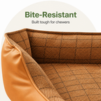 DogBedHouse Bite-Resistant Bamboo-Mat Dog House (Pre-Assembled)